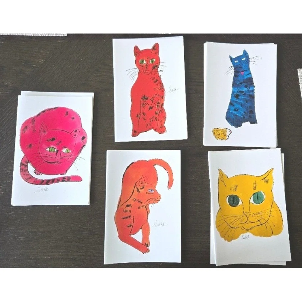 Andy‎ Warhol Cats Notecard Set - 20 Complete Cards & Envelopes teNeues